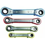 Pittsburgh 4 Piece Offset Ratchet Wrench Set Metric