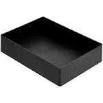 Amazon Basics Rectangular Plastic Desk Organizer, Accessory Tray, Black