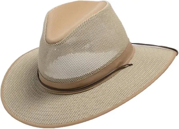 Henschel Men's Polycotton Packable Mesh Breezer Safari Hat, Earth