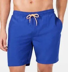 Club Room Men's Quick-Dry Performance Solid Swim Trunks