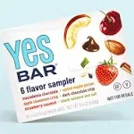 The YES Bar Six Flavor Variety Pack Plant Based Protein Decadent Snack Bar