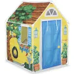 Melissa &amp; Doug Cozy Cottage Fabric Play Tent With Storage Tote 31x47x38 in