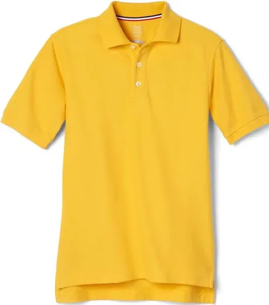 French Toast Boys&#039; Short Sleeve Pique Polo Shirt Yellow Size 18-20