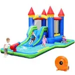 Inflatable Castle Bouncer Bounce House Slide Water Park BallPit w/ 550W Blower