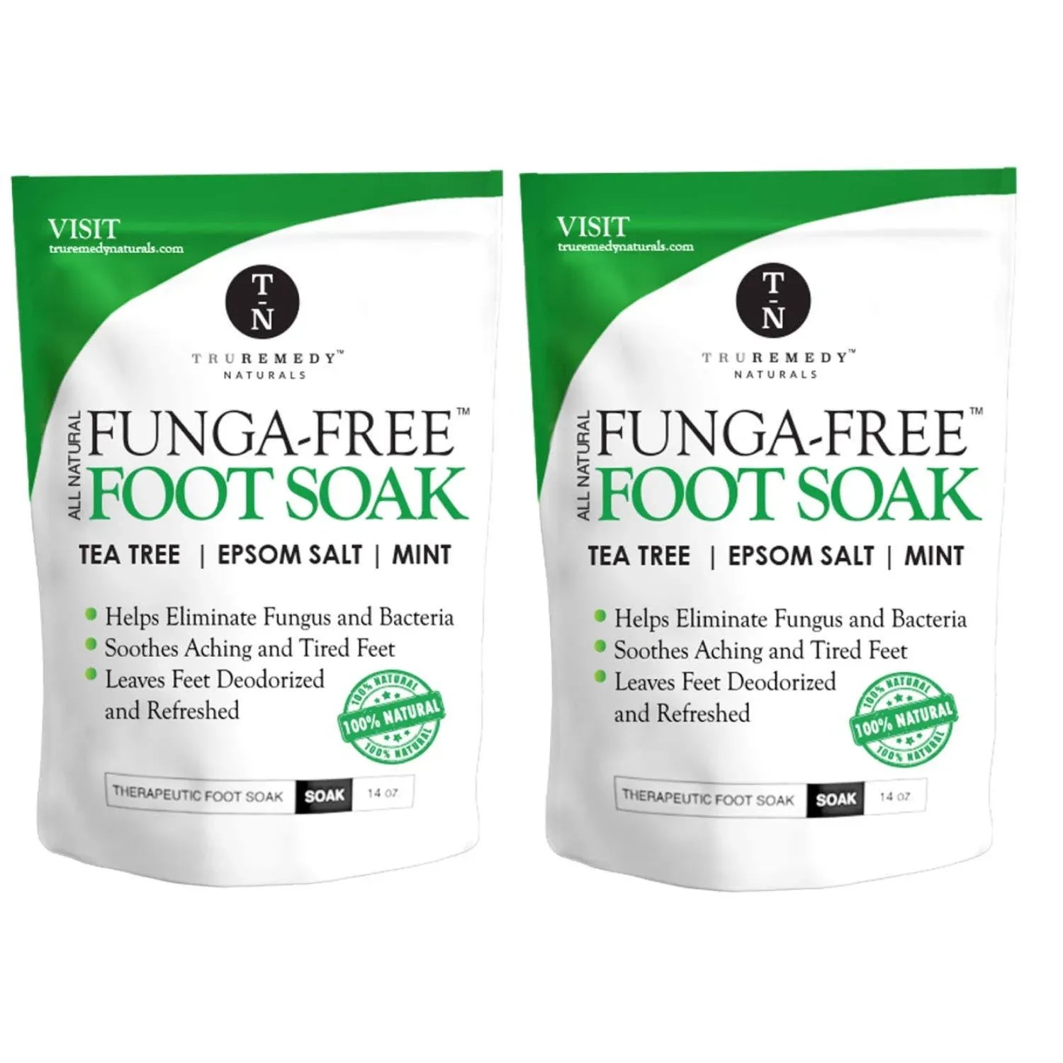 Tea Tree Oil Foot Soak with Epsom Salt &amp; Mint, Feet Soak Helps Stubborn Foot...