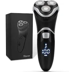 MAX-T Men&#039;s Electric Shaver - Corded and Cordless Rechargeable 3D Rotary Shav...