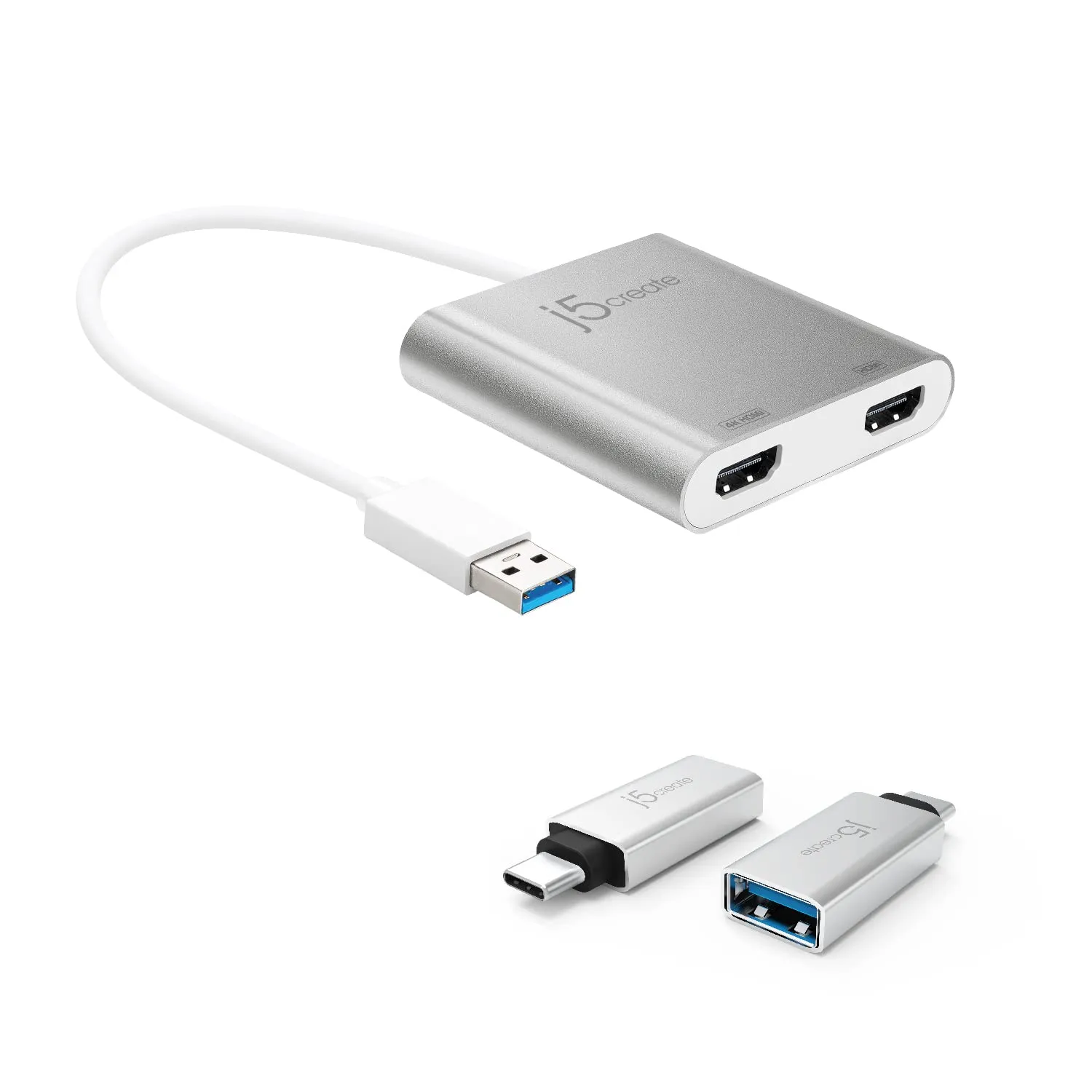 J5 Create JUA365 USB 3.0 to Dual HDMI Multi-Monitor Adapter (E10033435)