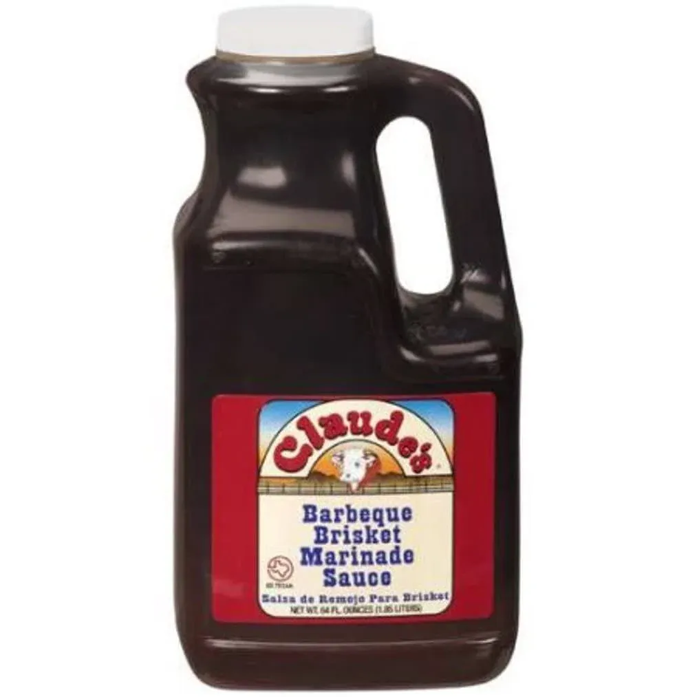 Claude's: Barbeque Brisket Marinade Sauce, 64 fl oz, Size: 64 oz