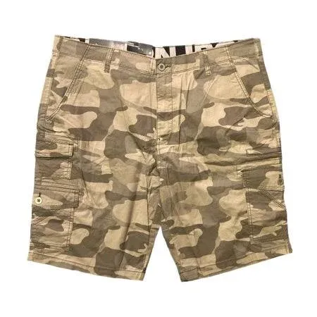 Iron Co Twill Cargo Shorts Men&#039;s 36 Green Canteen Camo NWT