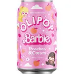 Olipop Barbie Prebiotic Soda Peaches & Cream