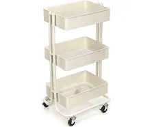 Simply Tidy Lexington 3-Tier Rolling Cart