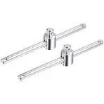 Uxcell 1/4-Inch Drive Drive Sliding T-Handle Socket Wrench Chrome Finish CR-V Steel 2 Pcs | Harfington