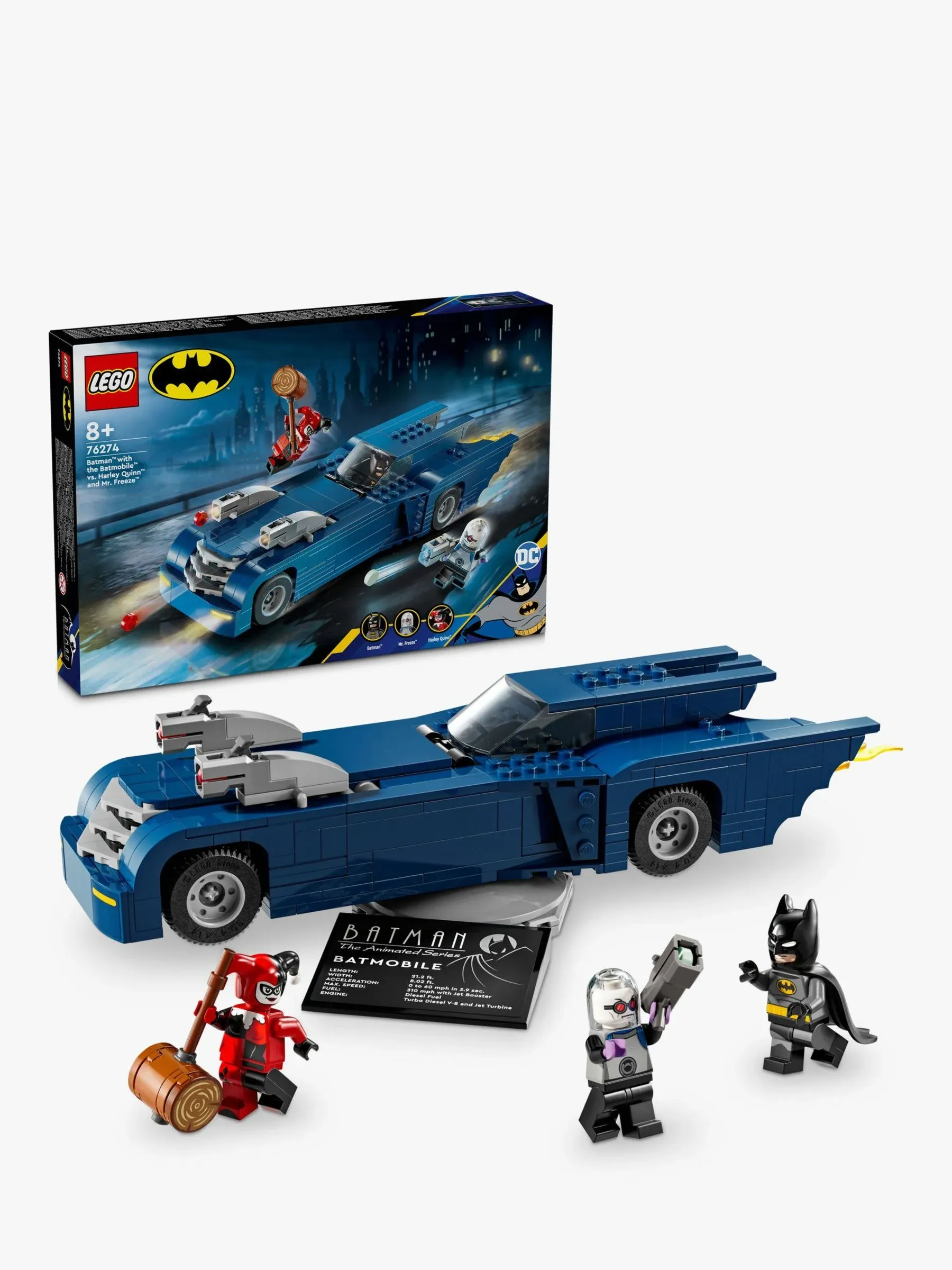 Lego DC Super Heroes Batman in the Batmobile vs. Harley Quinn and Mr. Freeze