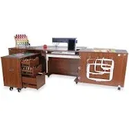 Kangaroo K9605XL Outback XL Sewing Cabinet in Teak