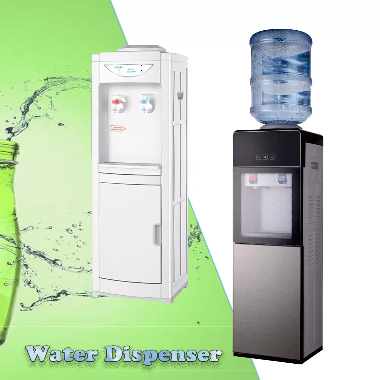 5 Gal Water Cooler Dispenser Top Loading Hot &amp; Cold Dispensers for Home Office