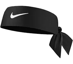 New Nike Dri-Fit Head Tie White/Gray Women’s Unisex