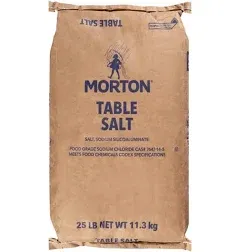 Morton Table Salt (25 lbs)