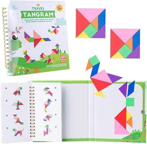 IQ Book Educational Travel Tangram Puzzle