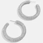 BaubleBar | Chiara Pave Hoop Earrings | Realry