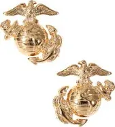 U.S. Marine Corps Emblem Lapel Pin Screwback - Eagle Globe Anchor 