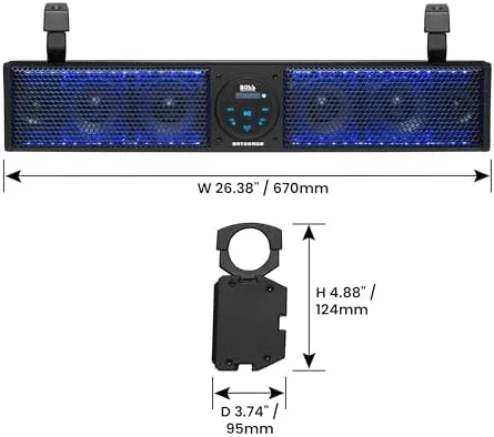 BOSS Audio 26&#034; RGB Riot Sound Bar 63-8311