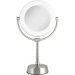 Zadro Surround Light Dimmable Sunlight Vanity Mirror, Nickel