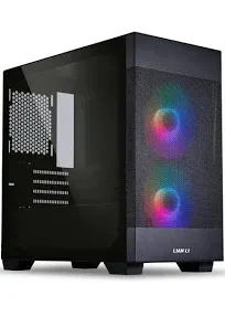 Lian Li Lancool 205M Mesh Tempered Glass microATX Mid-Tower Computer Case - Black