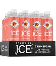 Sparkling Ice Sparkling Water, Peach Nectarine, 12 Pack - 12 pack, 17 fl oz bottles