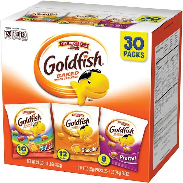 Goldfish Family Faves Crackers Snack Packs