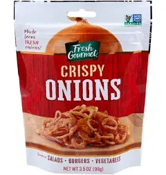 Fresh Gourmet Crispy Onions Lightly Salted - 3.5 Oz