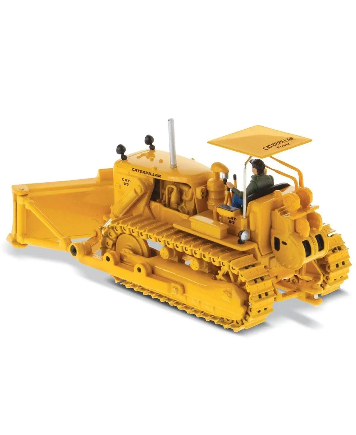 CAT CATERPILLAR D7C TRACK-TYPE TRACTOR W/OPERATOR 1/50 BY DIECAST MASTERS 85577