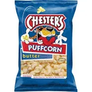 Chester's Puffcorn Butter Puffed Corn Snacks, 3.5 Oz (1 Bag) - SET OF 2