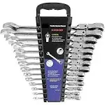 14-Piece Ratcheting Wrench Set, SAE 1/4”-7/8”, Chrome Vanadium Steel Flex Hea...