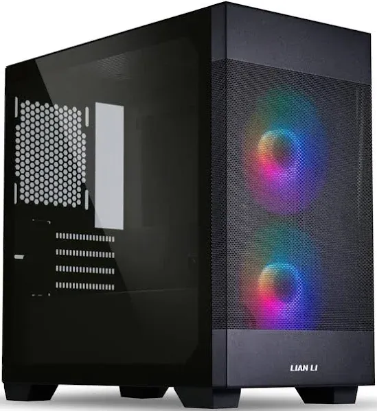 Lian Li Lancool 205M Mesh Tempered Glass microATX Mid-Tower Computer Case - Black