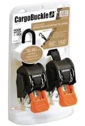 CargoBuckle Mini G3 Retractable Ratchet Tie-Down - 1" x 72" Pair