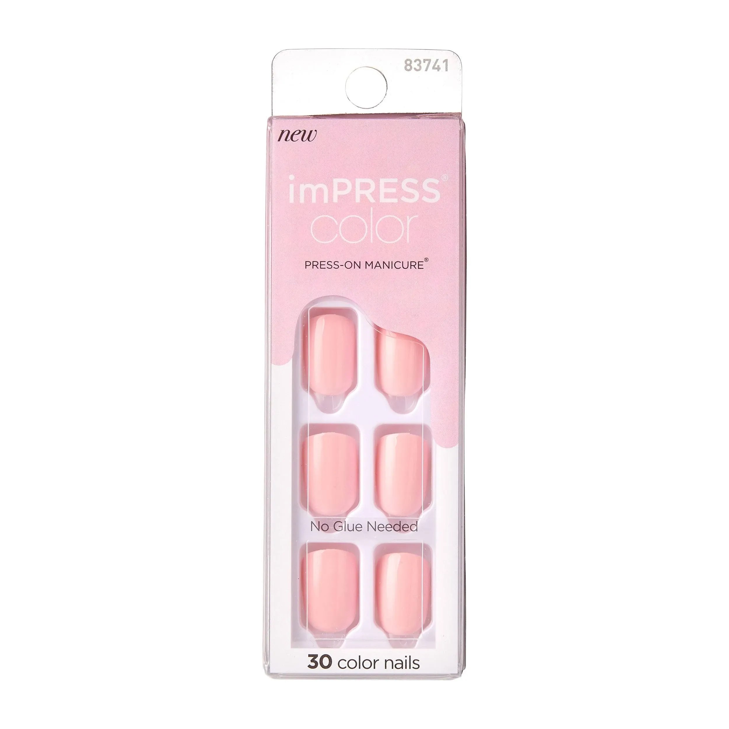 KISS Impress Color Press-On Manicure, Pick Me Pink (9.07 g)