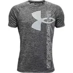 Under Armour Boys' Tech Split Logo Hybrid Short-Sleeve T-Shirt