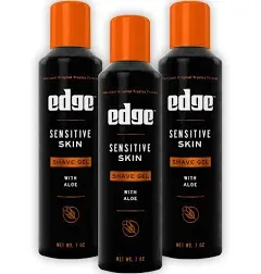 Edge Shave Gel with Aloe for Sensitive Skin - 7 oz can