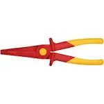 KNIPEX 8-3/4" Flat Nose Plastic Pliers-1000V Insulated