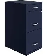 Metal Organizer File Cabinet with Pencil Drawer Teal