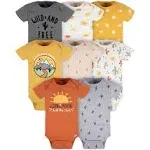 Gerber Baby 8-Pack Short Sleeve Onesies Bodysuits