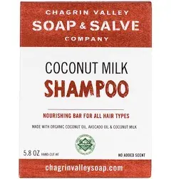 Chagrin Valley Soap & Salve Organic Natural Coconut Milk Shampoo Bar