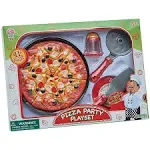 11 Piece Pizza Set for Kids; Play Food Toy Set; Great for A Pretend Pizza Party