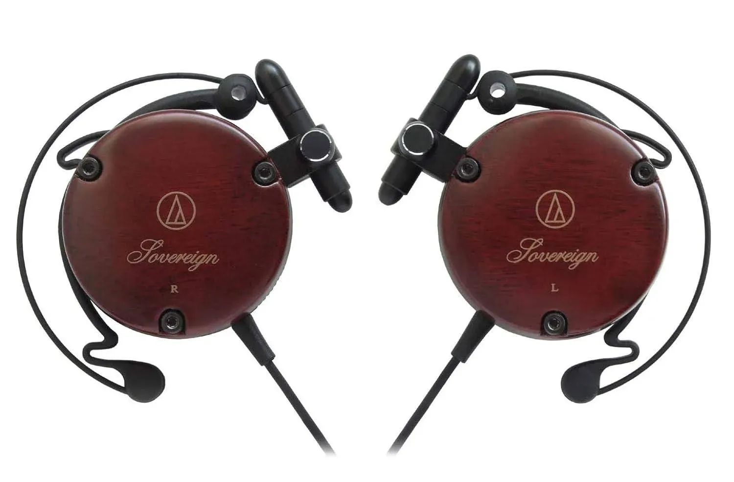 Audio Technica ATH-EW9 Ear Fit Clip-On Headphones Wooden Wood From Japan