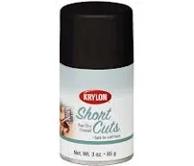 Krylon KSCS056 Short Cuts Aerosol Spray Paint, 3-Ounce, Flat Black