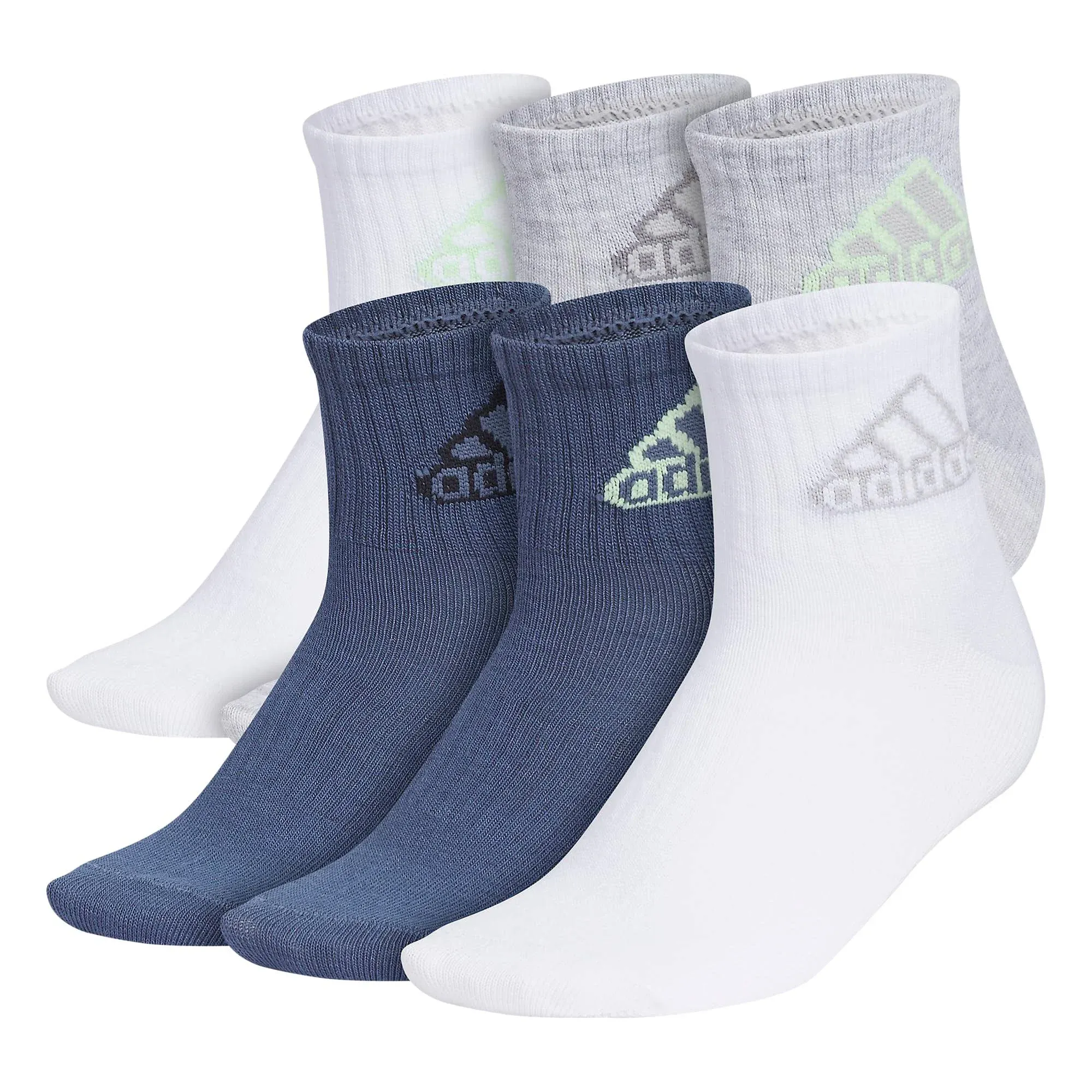 Adidas Superlite Classic 6-Pack Quarter Socks Kids Multicolor L - Training Socks