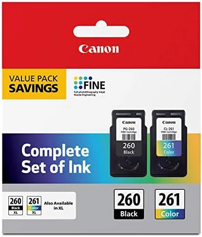 4x100ml PG-260XL CL-261XL Ink Cartridges for Canon PIXMA TS5320 PIXMA TR7020