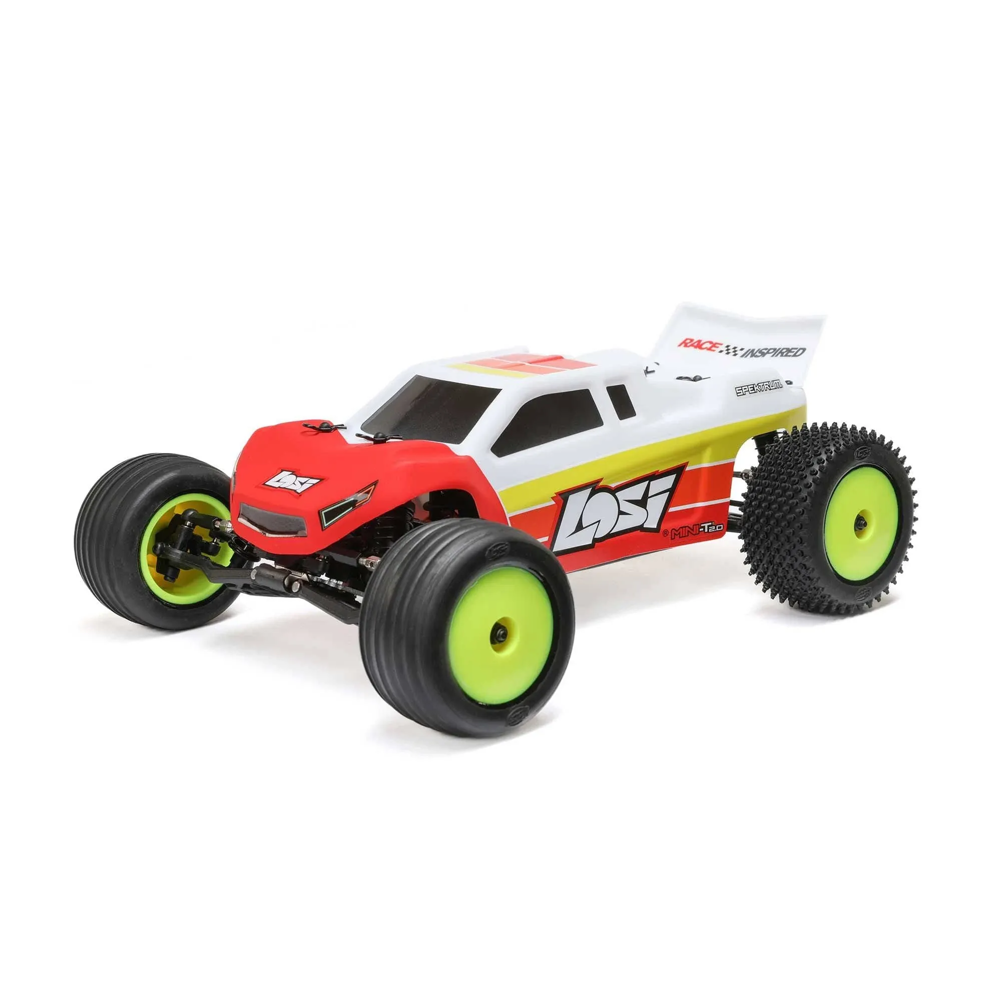 Losi 1/18 Mini-T 2.0 V2 2WD Stadium Truck Brushless RTR (Red) - LOS-1056T1