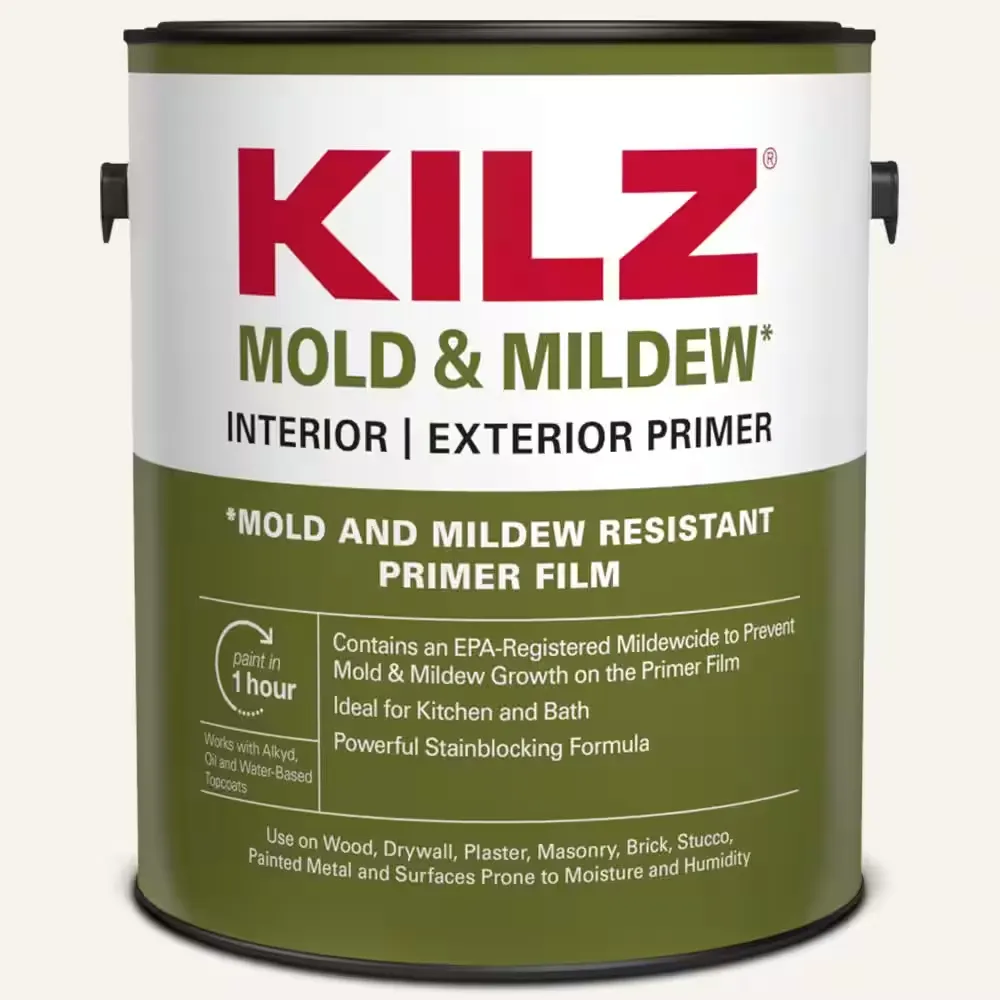 Mold & Mildew Primer Sealer & Stain Blocker, Interior & Exterior, 1-Qt.