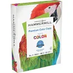 Hammermill Color Copy Paper, White, 100 brightness, 8.5" x 11", 28 lbs